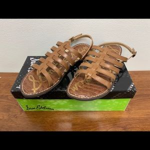 Sam Edelman Garland Brown Leather Sandal